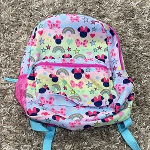 Disney BioWorld Minnie Mouse Colorful Kids Backpack with Fun Patterns